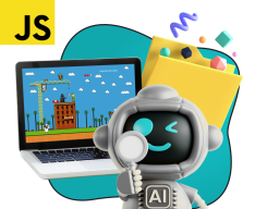 Язык программирования JavaScript + AI. Проектное обучение + геймификация + AI-помощники - КИБЕРшкола программирования для детей, компьютерные курсы для школьников, начинающих и подростков - KIBERone г. Шелехов