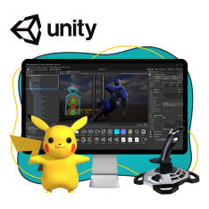 Мир игр на Unity 2D на популярном движке + AI-помощники - КИБЕРшкола программирования для детей, компьютерные курсы для школьников, начинающих и подростков - KIBERone г. Шелехов