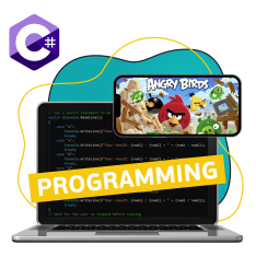 Программирование на C#. Удивительный мир 2D-игр - КИБЕРшкола программирования для детей, компьютерные курсы для школьников, начинающих и подростков - KIBERone г. Шелехов