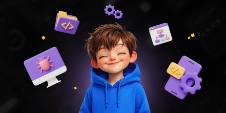 Идеальный сайт с нуля: код, дизайн и AI-помощник - КИБЕРшкола программирования для детей, компьютерные курсы для школьников, начинающих и подростков - KIBERone г. Шелехов